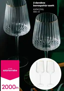 Pepco 2 darabos borospohár szett ajánlat