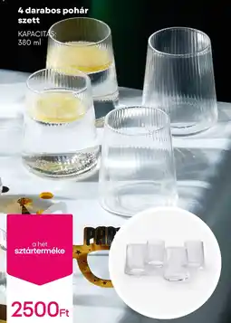 Pepco 4 darabos pohár szett ajánlat