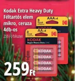 Real Kodak Extra Heavy Duty Féltartós elem ajánlat