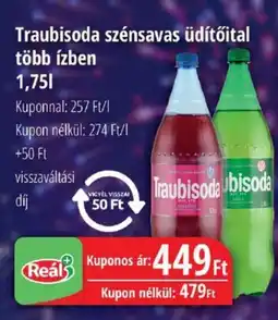 Real Traubisoda szénsavas üdítőital ajánlat