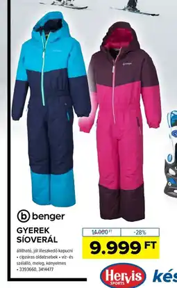 Hervis Gyerek síoverál ajánlat