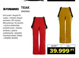 Hervis Teak sínadrág ajánlat