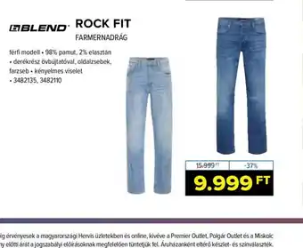 Rock fit farmernadrág