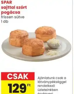 Spar Market SPAR sajttal szórt pogácsa ajánlat
