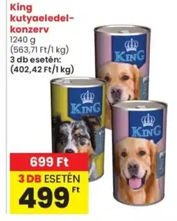 Spar Market King kutyaeledel- konzerv ajánlat