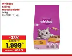 Interspar Whiskas száraz macskaeledel ajánlat