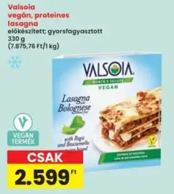 Interspar Valsoia vegán, proteines lasagna ajánlat