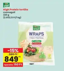 Interspar High Protein tortilla ajánlat