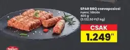 Interspar SPAR BBQ csevapcsicsi ajánlat