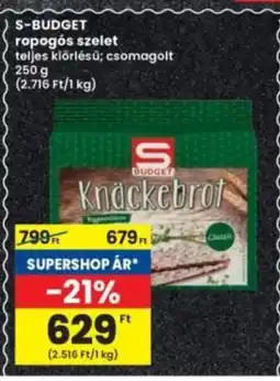 Interspar S-BUDGET ropogós szelet ajánlat