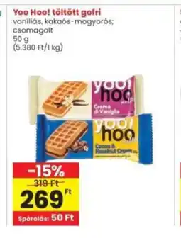 Interspar Yoo Hoo! töltött gofri ajánlat