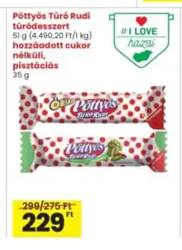 Interspar Pöttyös Túró Rudi túródesszert ajánlat