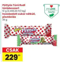 Spar Pöttyös Túró Rudi túródesszert ajánlat