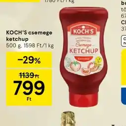 Tesco KOCH'S csemege ketchup ajánlat