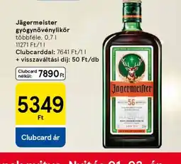 Tesco J Karácsonyi kiárusításgermeister gygynövénylikőr ajánlat