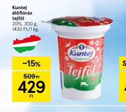 Tesco Kuntej előflrás tejföl ajánlat