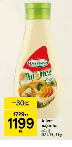 Tesco Univer majonéz ajánlat