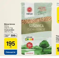 Tesco Mányá lencse ajánlat