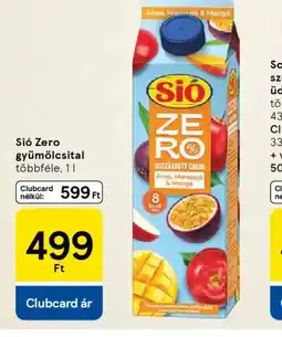 Tesco SIO Zero gyümölcsital ajánlat