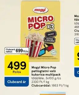Tesco Mogyi Micro Pop kukorica ajánlat