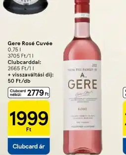 Tesco GERE Rosé Cuvée ajánlat
