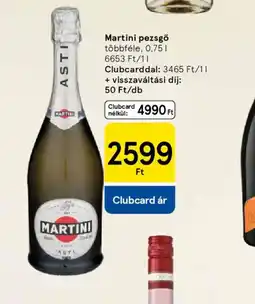 Tesco Martini pezsgő ajánlat