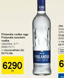 Tesco Finlandia vodka ajánlat