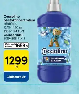 Tesco Coccolino öblítőkoncentrátum ajánlat