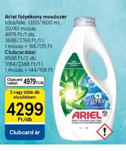 Tesco Ariel folyékony mosszer ajánlat