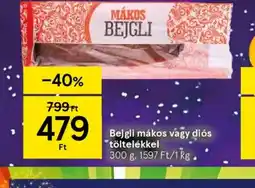 Tesco MÁKOS BEJGLI ajánlat