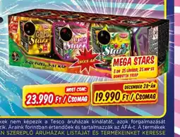 Tesco MEGA STARS tűzijáték csomag ajánlat