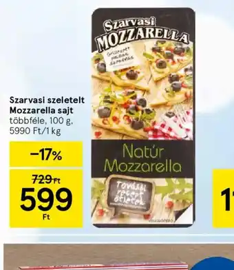 Szarvasi szeletelt Mozzarella sajt