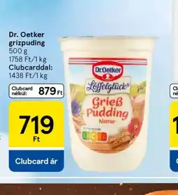 Tesco Dr. Oetker grizpuding ajánlat