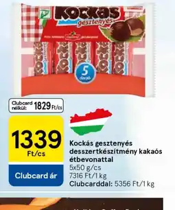 Tesco Kockás gesztenyés desszert ajánlat