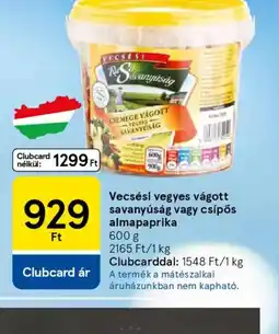 Tesco Vecsési vegyes vágott savanyúság ajánlat