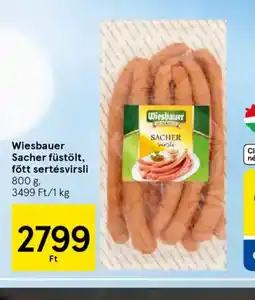 Tesco Wiesbauer Sacher sertésvirsli ajánlat