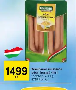 Tesco Wiesbauer bécsi hosszú virsli ajánlat