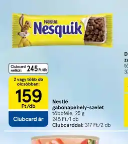 Tesco Nestlé gabonapehely-szelet ajánlat
