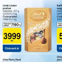 Tesco Lindt Lindor praliné ajánlat