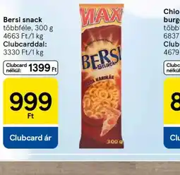 Tesco MAX Bersi snack ajánlat