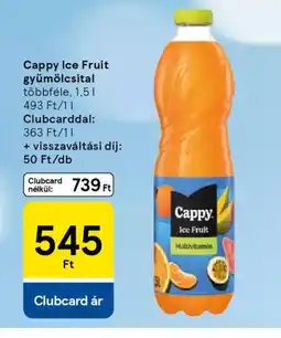 Tesco Cappy Ice Fruit gyümölcsital ajánlat