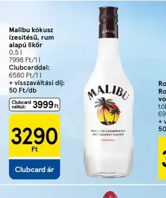 Malibu kkusz ízesítésű rum likőr