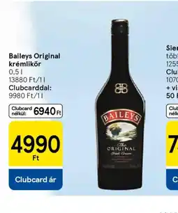 Tesco Baileys Original krémlikőr ajánlat