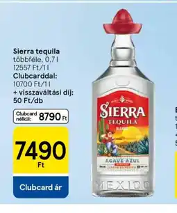 Tesco Sierra tequila ajánlat