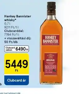 Tesco Hankey Bannister whisky ajánlat