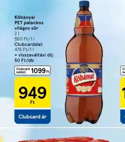 Tesco Kőbányai PET palackos sör ajánlat