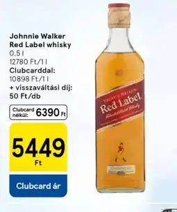 Tesco Johnnie Walker Red Label whisky ajánlat