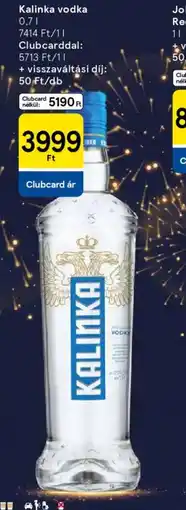 Tesco KALINKA vodka ajánlat