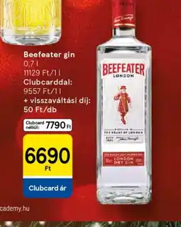 Tesco Beefeater gin ajánlat
