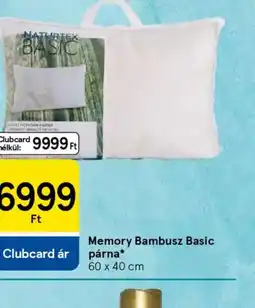 Tesco NATURTEX Memory Bambusz Basic párna ajánlat